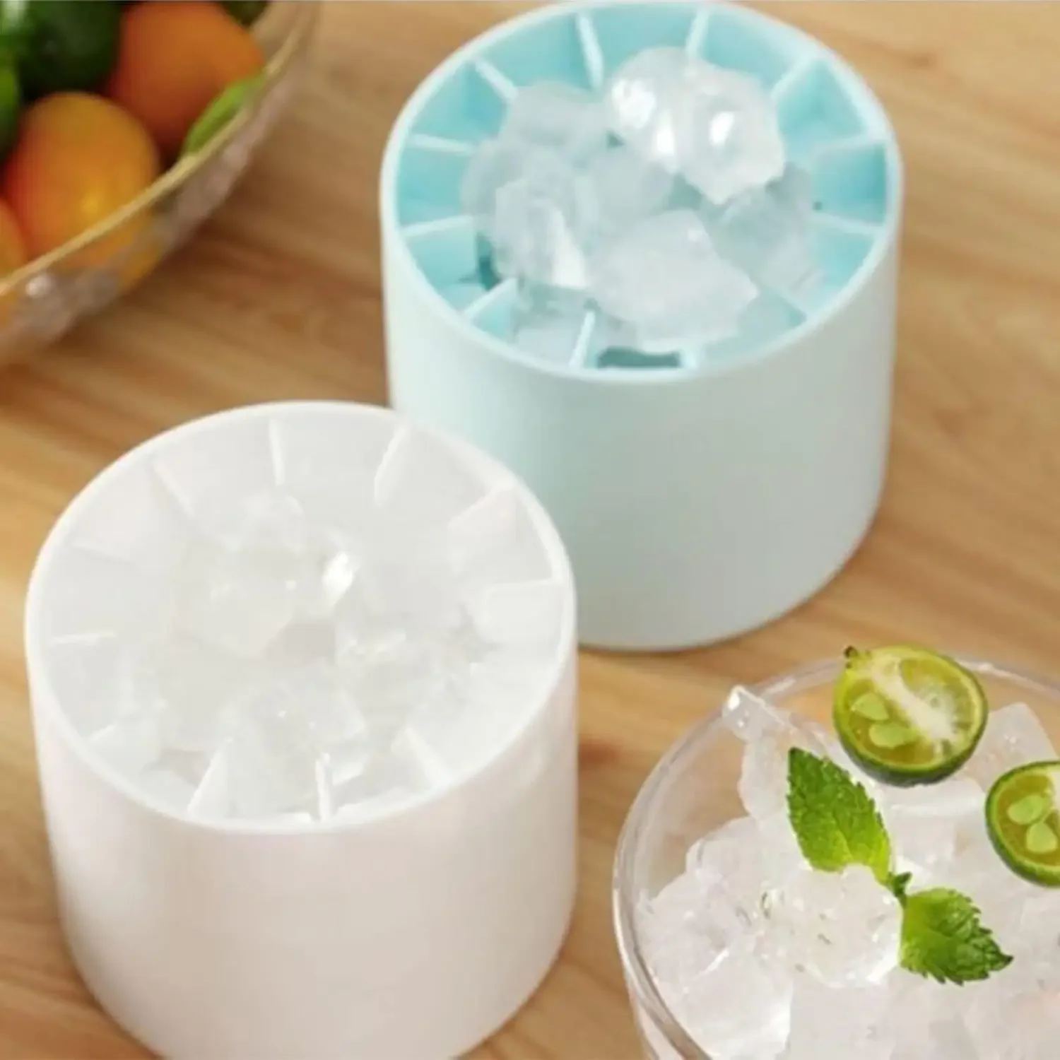 1-4 SZT. Forma Silikonowa robić Kostek Lodu w Kształcie Cylindra 3D, Silikonowy Kubek robić Robienia Lodu, Kubek robić Lodu, Pojemnik robić Przechowywania Lodu