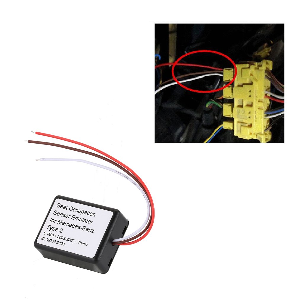 For Mercedes-Benz MB SRS emulator E W211 SL W230 SLK W171 seat emulator Airbag reset tool type 2