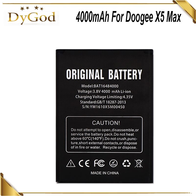 4000mAh Batteria Per DOOGEE X5 MAX X5 MAX Pro Batterie Bateria Accumulator AKKU