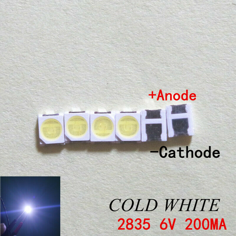 300Pieces/lot LED Backlight 1210 3528 2835 1W 6V 96LM TV Application 01.JT.2835BPWS2-C