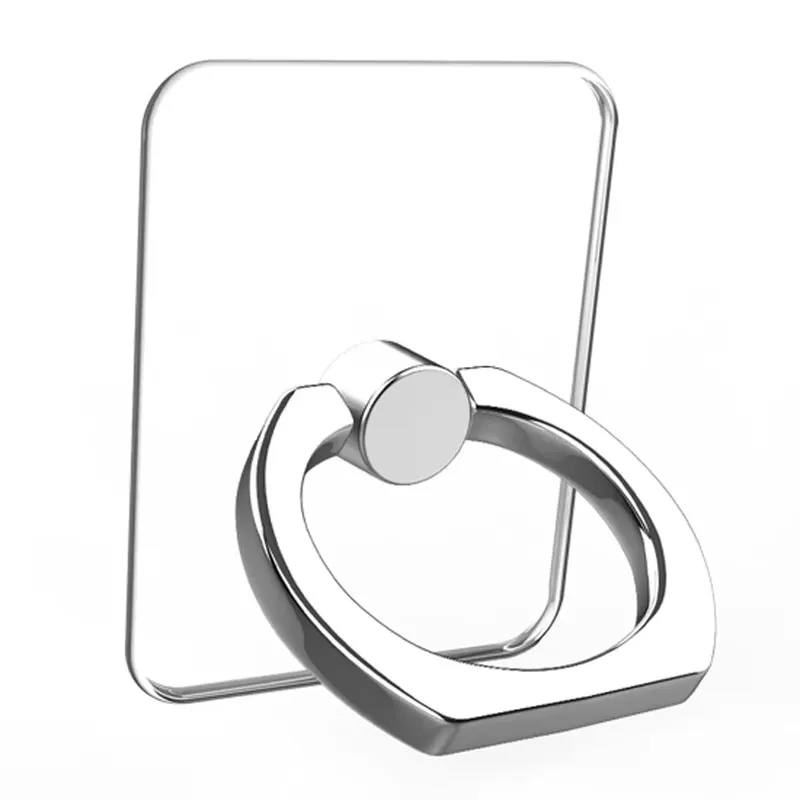 Soporte de anillo para teléfono móvil, bucle de agarre transparente para dedo, soporte de rotación de 360 grados, Compatible con todos los tipos de teléfono inteligente, 1/4 Uds.: Verde
