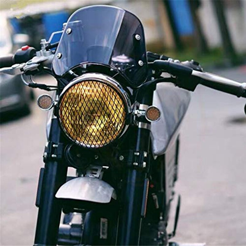 Motorcykel forlygte fairing forrude windn kompatibel til triumf bonneville 2001,t100 2003: Grå