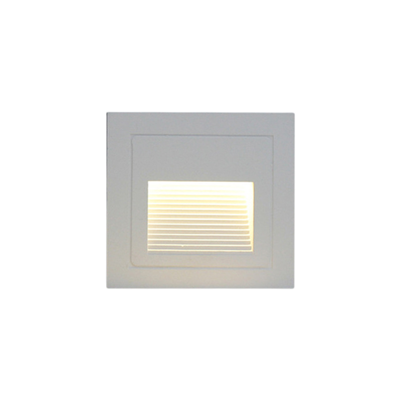 Utomhus led stegljus  ip65 aluminium inbäddad trappa hörnlampa vattentät infälld vägg trapplampa fotlampa