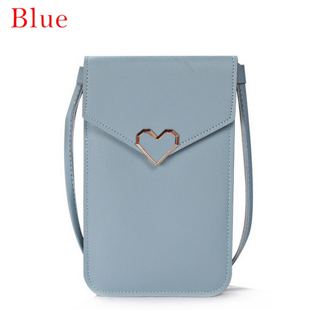 Women's Touch Screen Cell Phone Purse Transparent Simple Bag Hasp Cross Wallets Smartphone Leather Shoulder Light Handbags: color 5