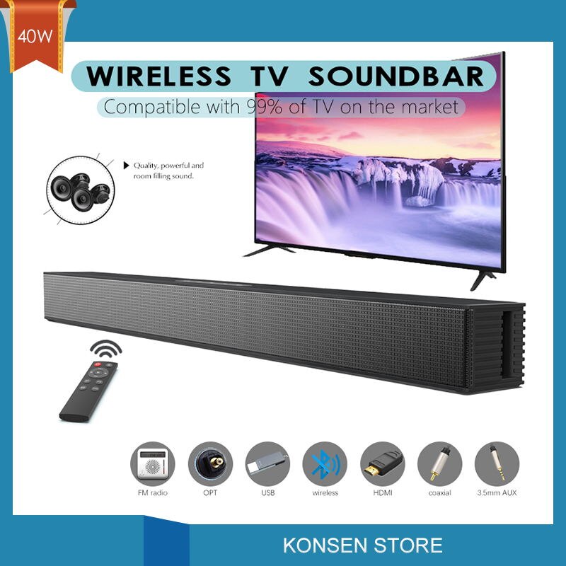 Home Theater Sound System Soundbar TV Bluetooth Speaker Support Optical AUX Coaxial Sound Bar Wireless Subwoofer For TV