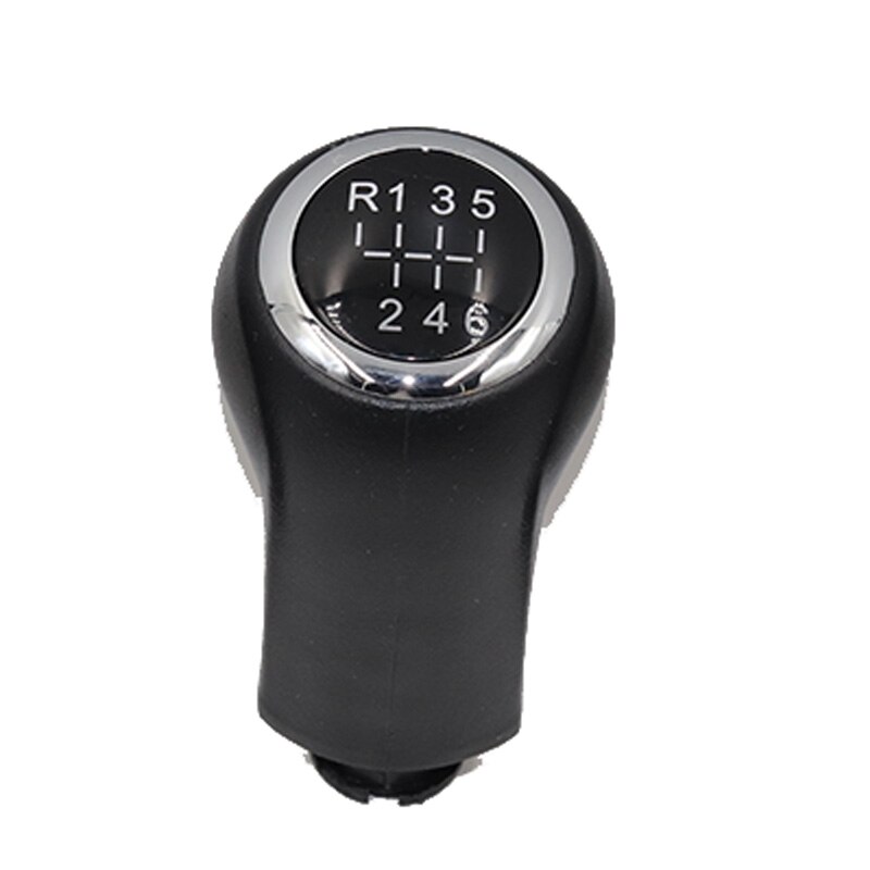 Chrome & Leather Car Shift Gear Knob Lever Gaitor Boot Cover For OPEL VAUXHALL ASTRA III H 1.6 2004 2005-: R123456  knob