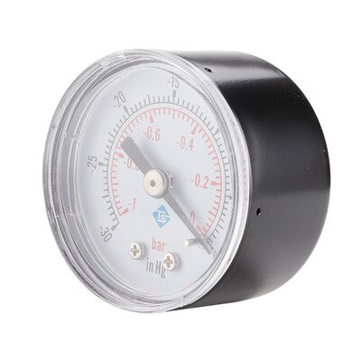 40mm 1/8BSPT -1-0bar -30-0inhg Barometer vacuum Hydraulic Gauge oil Fluid Water Pressure Gauge Meter diameter for Air Compressor