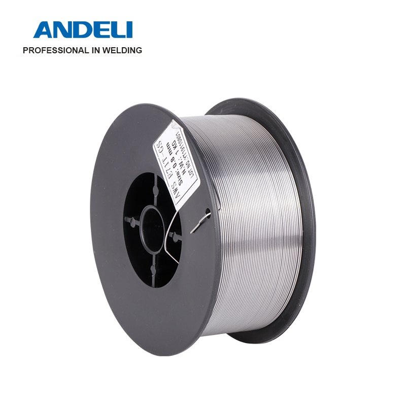 Andeli 0.8mm 1kg flux ydinlanka itsesuojattu ei kaasua mig lanka hiiliteräsvuotetta ydinlanka mig hitsaus kaasuton lanka