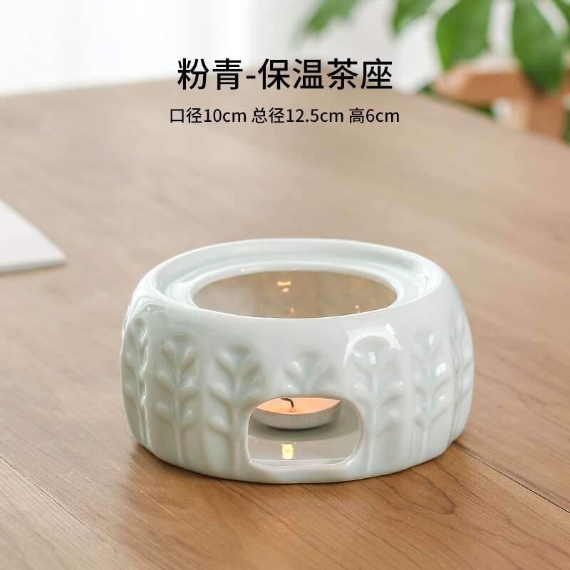 Modern Glass Teapot Base Candle Warmer Luxury European Style Teapot Trivets Outdoor Portable Chauffe Plat Heating Base JD50DZ: Style 2