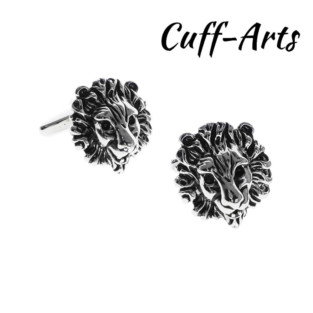 Cufflinks para homem lions head abotoaduras presentes para homem gemelos les boutons de manchette de cuffarts c10525