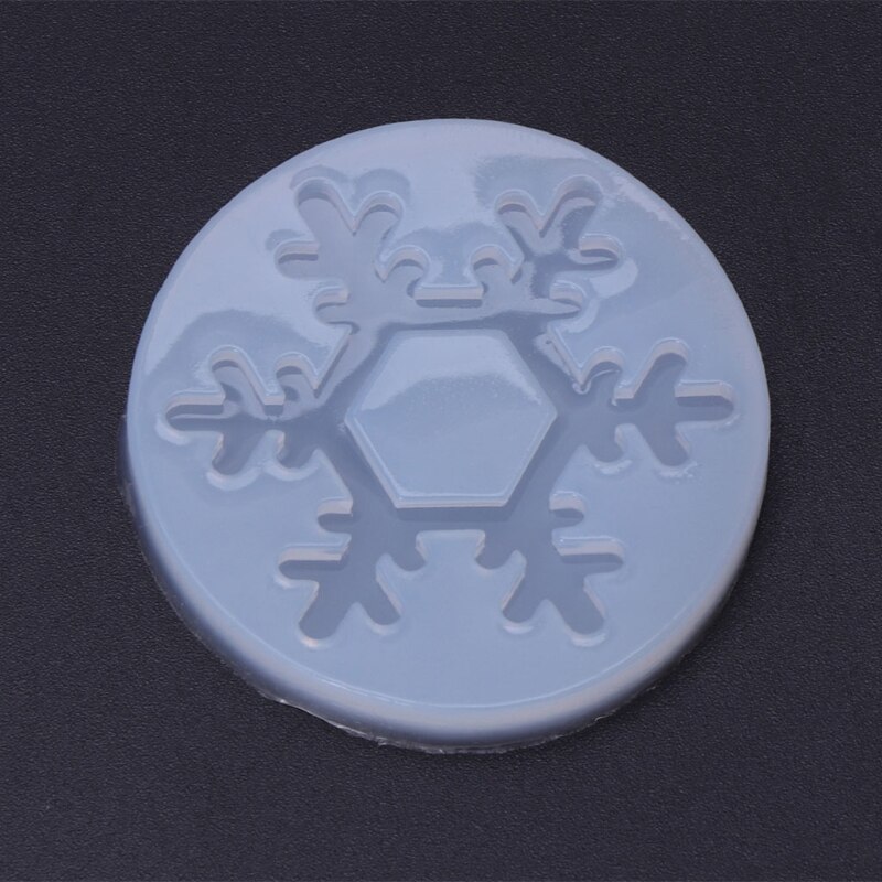 Silicone Mold Sneeuwvlok Kerst Diy Ambachten Sieraden Maken Hanger Epoxyhars