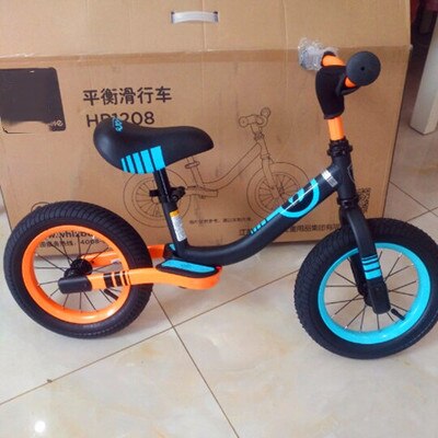 Kinderen Loopfiets Zonder Pedalen Peuters, Peuters, Baby Fietsen Kinderen Outd Oor Carbaby Scootertwo Wiel Scooter: black Orange