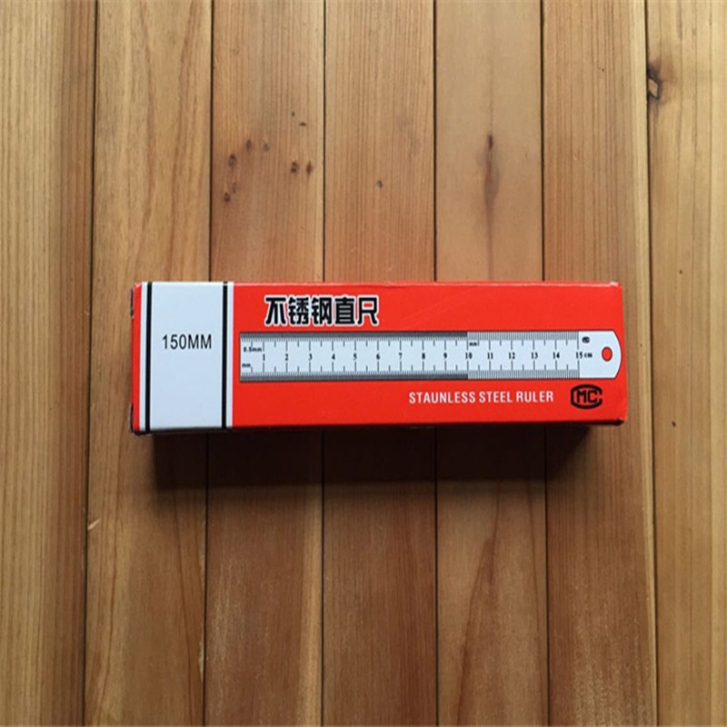 Manufacturers supply stainless steel ruler 15 cm price Exquisite Metal Rulers office & school stationery student