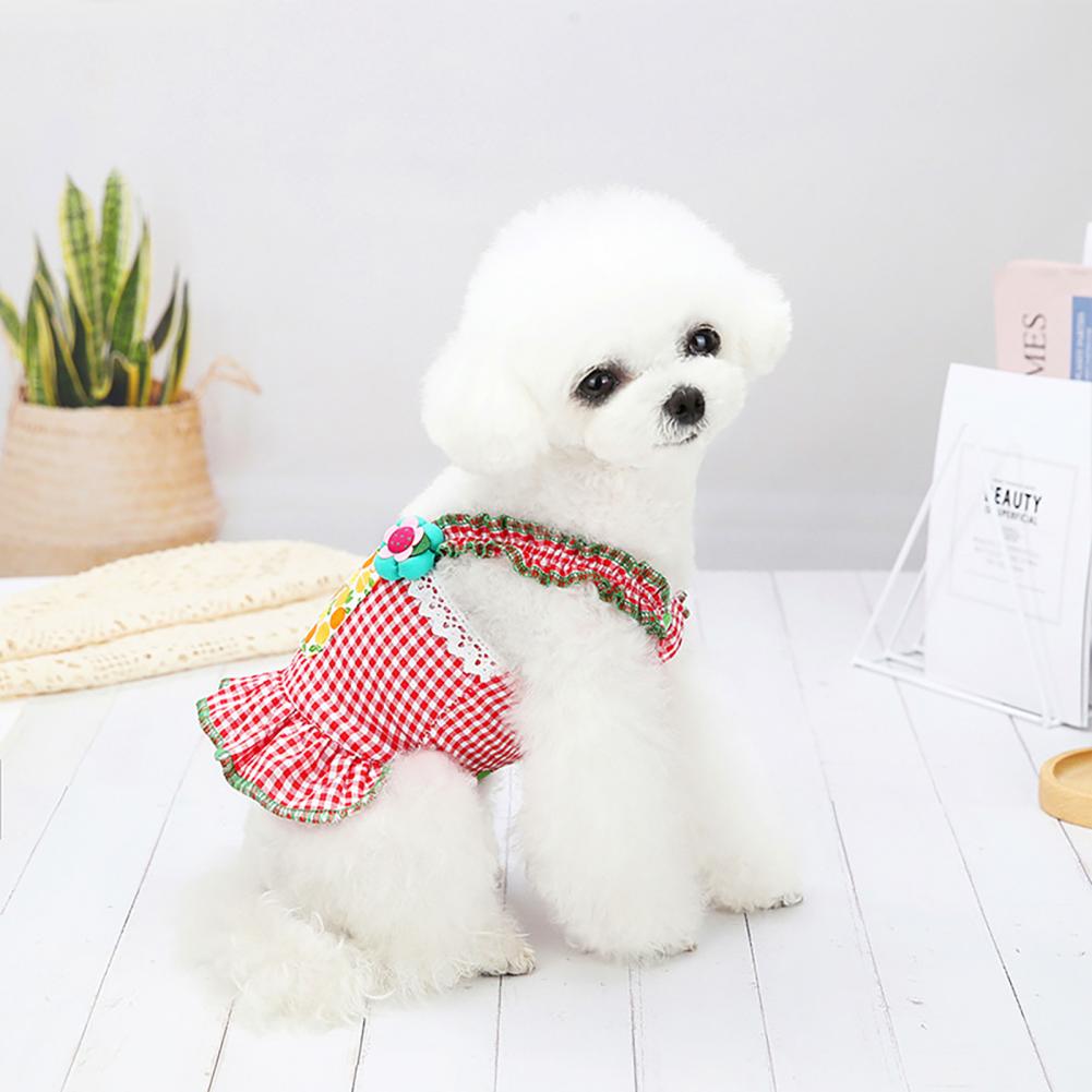 Stijl Leuke Cool Pet Rok Mooie Plaid Polyester Puppy Jarretel Rok Voor Zomer Honden Kleding Levert Producten