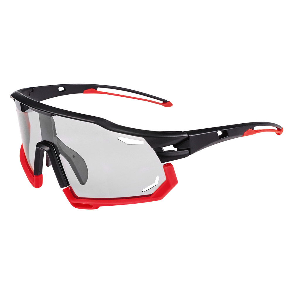 Photochromic Sports Glasses Men's and Women's Polarized Bike Eyewear Mountain MTB Cycling UV400 Sunglasses Bicycle Road Goggles: GRAY