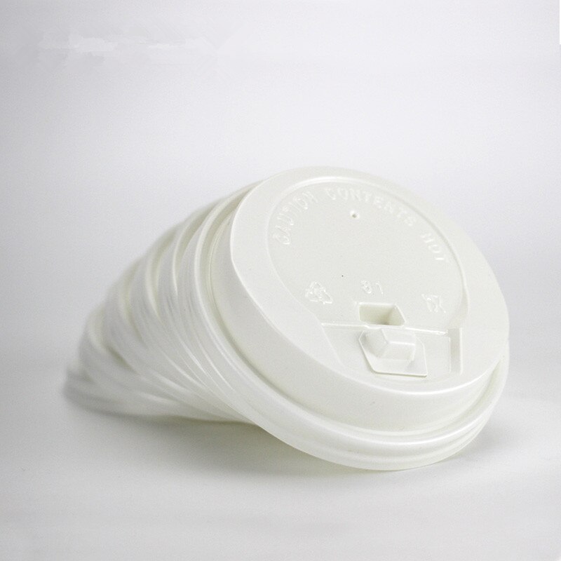 50pcs Disposable coffee cup flower pattern thick paper cups drinks juice beverage packaging cups takeaway packages with lids: only lid2 / 500ml 16OZ 50pcs