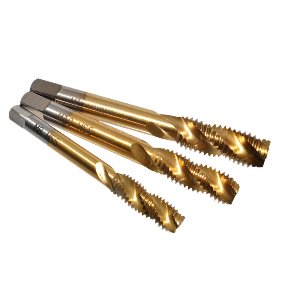 9/6pcs Spiral Pointed Tap Hand Tap Drill Thread Metric Plug Drill Bits Screw Thread Metric Spiral Fluted Machine