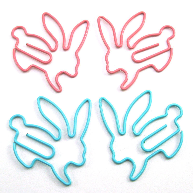 50 PCS Cartoon Animal Shape Paper Clip Metal Clip for Books Stationery School Supplies