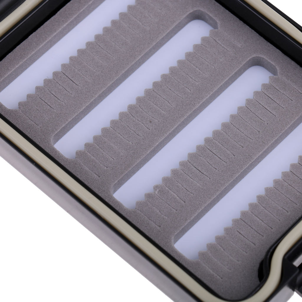 ABS Plastic Waterproof Fly Box Durable Fly Fishing Foam Insert Case Fishing Clear Lid Case Fishing Tackle Storage Case Holder