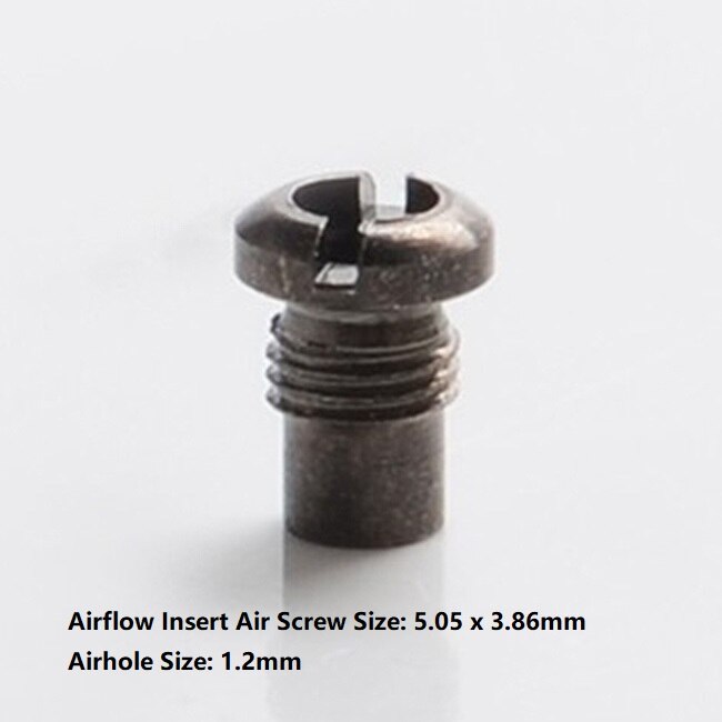 SXK Flusso D'aria Inserto Aria A Vite per Flash e Vapore Acqueo V4.5/V4.5S + RTA: Airhole 1.2mm black