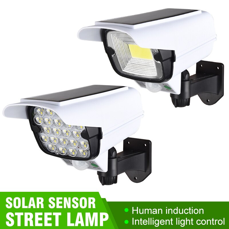 Solaire LampsMotion Capteur Factice de Sécurité Caméra Sans Fil À Distance Lumière D'inondation Extérieure Lumière Solaire LED Étanche Lampe MURALE