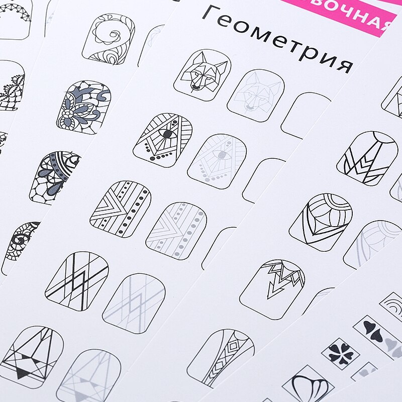 12pcs/bag Nail Art Practice Reusable Template Learning Paper Book Manicure Drawing Painting Exercise Books Tool For Manicure