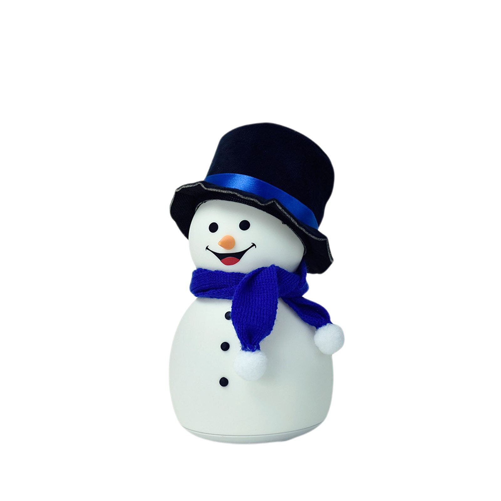 Snowman LED Night Light, USB Rechargeable Flap-Control Colorful Christmas Lamp with Music for Baby Room, Christmas Tree: B