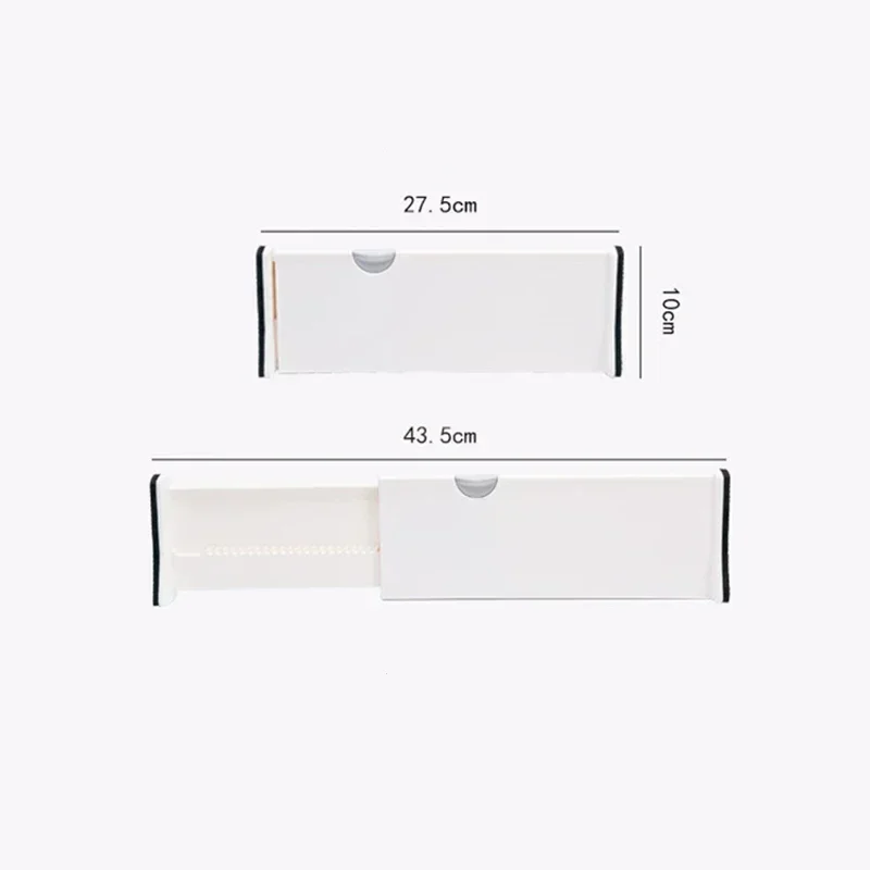 Adjustable Storage Drawers Divider Retractable Plastic Drawer Partition Holder Household Storage Clapboard Kitchen Organizador: Gold