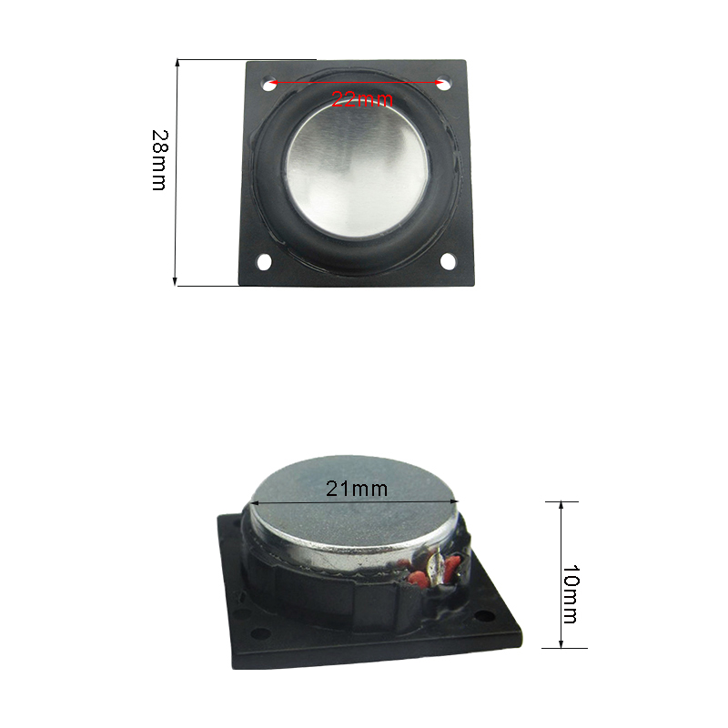 1 Cal głośnik pełnozakresowy 4Ohm 8Ohm 4W przenośny głośnik z Bluetooth 28mm Ultra cienka neodymowy silny bas głośnik laptopa 2 sztuk