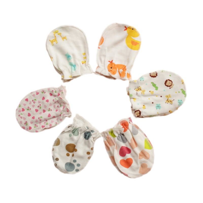 10 Paren/partij Kindje Anti Kras Wanten Zachte Katoenen Baby Handguard Handschoenen Baby Care Wanten Handschoen Zuigeling Accessoires