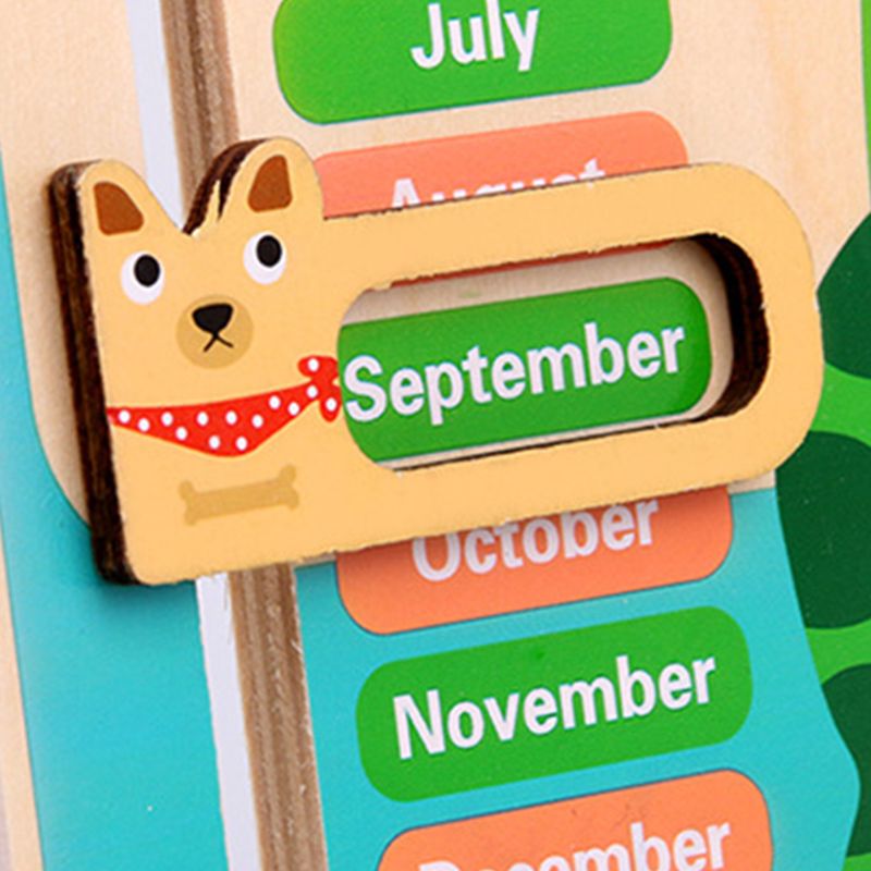 Multifunction Calendar Clock Early Educational Learning Toys for Boys Girls Kid 425F