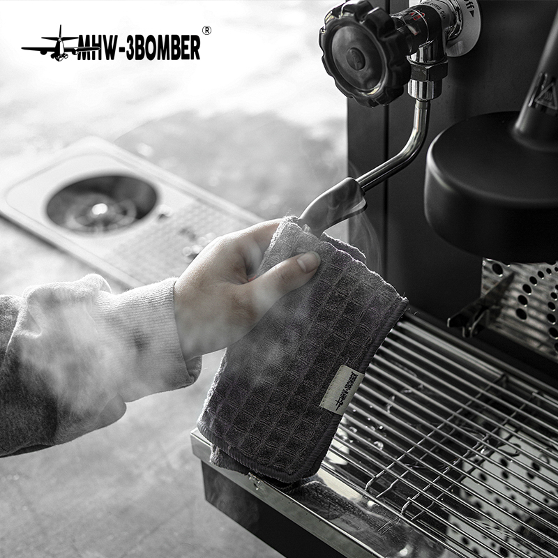 Mhw -3 bomber kaffebar håndkle rengjøringsverktøy barista tilbehør lett å rengjøre praktisk oppbevaring espresso verktøy