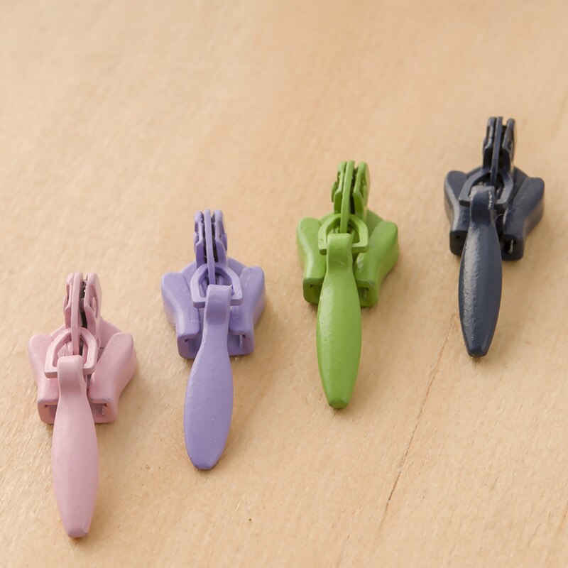 10 pcs Invisible zipper slider zipper slider back chain slider invisible slider small -shaped slider handle pull tab