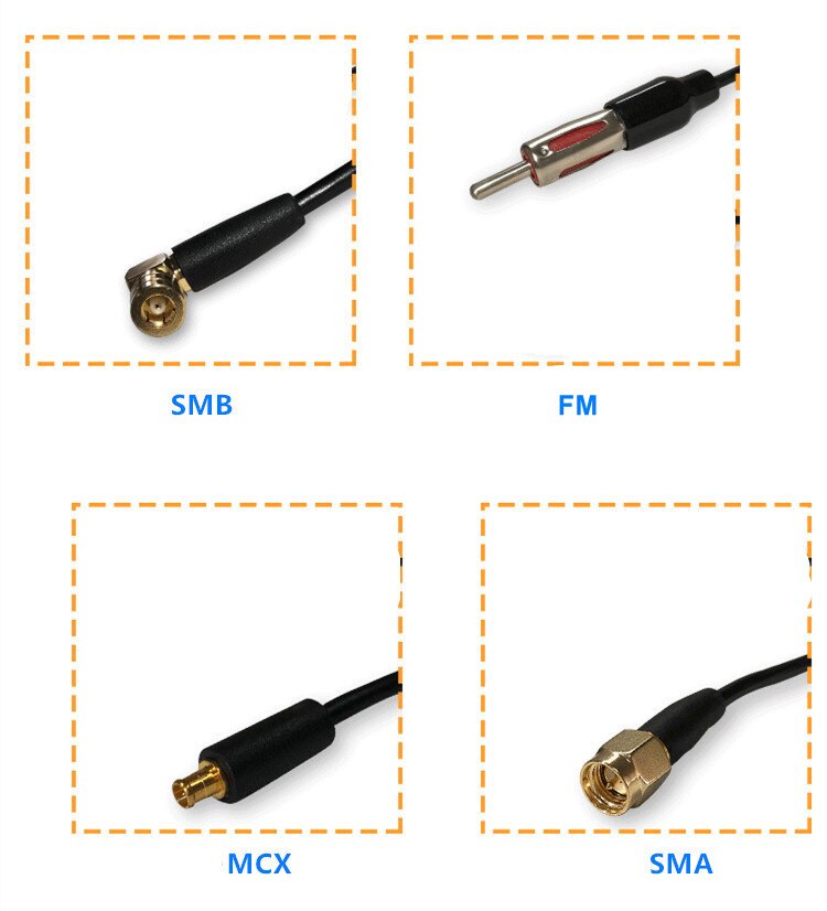DAB+ Antenna Car Digital Radio DAB Receiver Module Built-In Radio Frequency Amplifier Broadcast Signal Active Aerial Universal