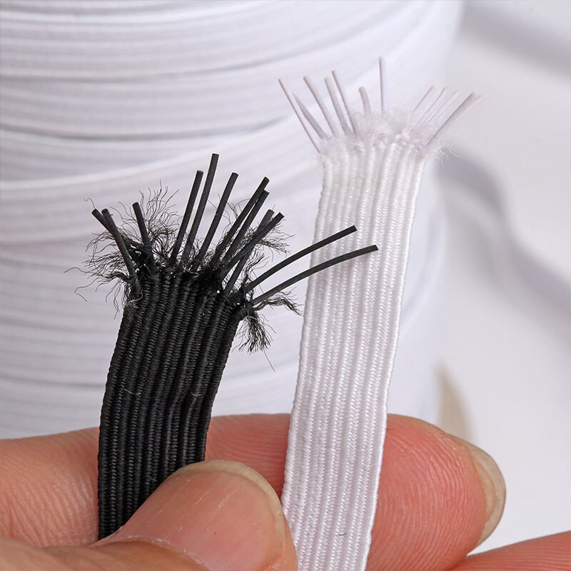 Bande élastique pour couture de vêtements, 3/4/5MM, 5m/10m, , tissu à coudre, accessoires pour vêtements, bricolage