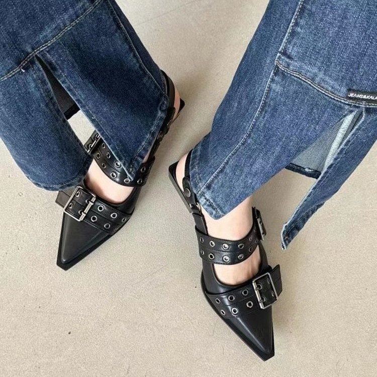 Pèpè Mary Jane met gaatjes Beige