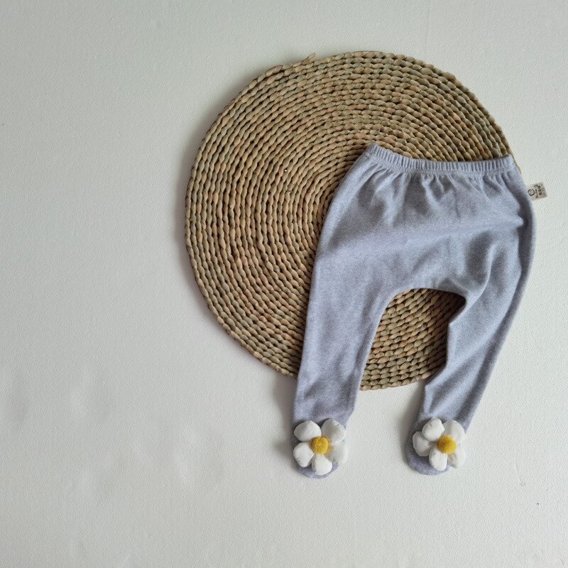 Baby leggings peuter meisjes katoenen broek lente herfst schattige kleur broeken buiten bloemen broeken 0-24 m: Bs broek 2 / 6m