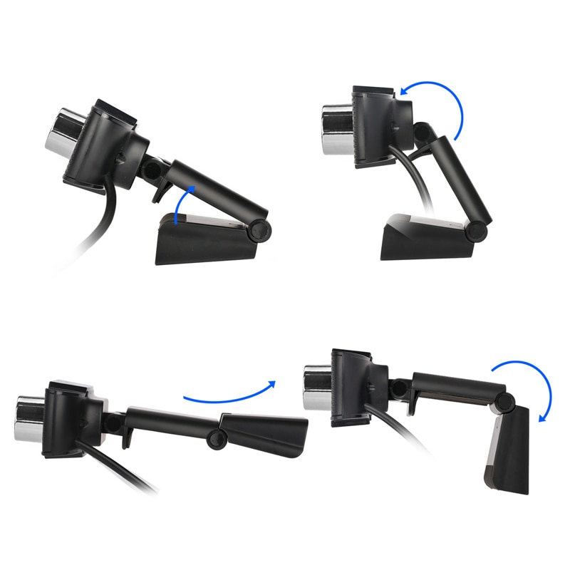 BKSCY USB Web Camera Web Cam 360 Degree Rotatable with MIC Clip-on Webcam for Skype Computer Notebook Laptop PC Usb Camera