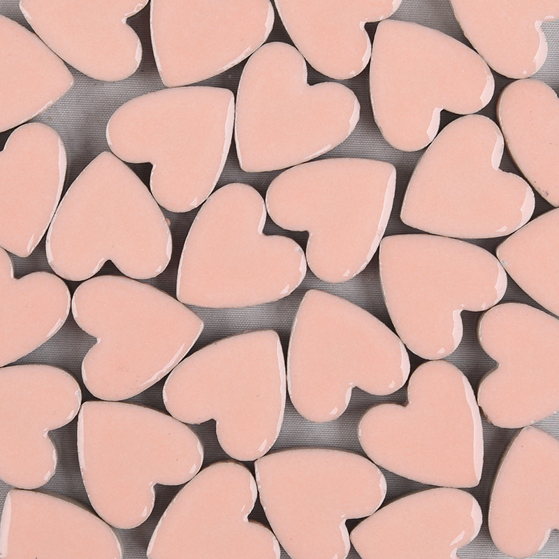 100g Bagged Love Shaped Ceramic Mosaic DIY Hand Decorative Materials Bathroom Tiles Bulk Arts Crafts: 10