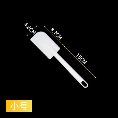 240mm White Small Butter Mixer Spatula Scraper Cutting Edge With TPR Material,PP Handle Baking Decorating Tools: Small