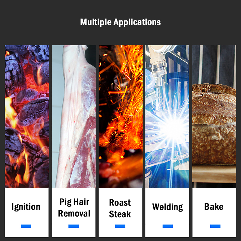 High Temperature Gold Silver Smelting Fire Torch With 2.5m Gas Hose Handheld Copper Aluminum Iron Welding Torch LPG Flamethrower