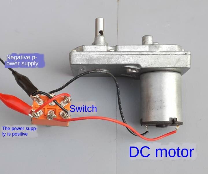 DC Motor Manually Reversing Switch Knob Toggle Switch Forward Reverse Stop Three