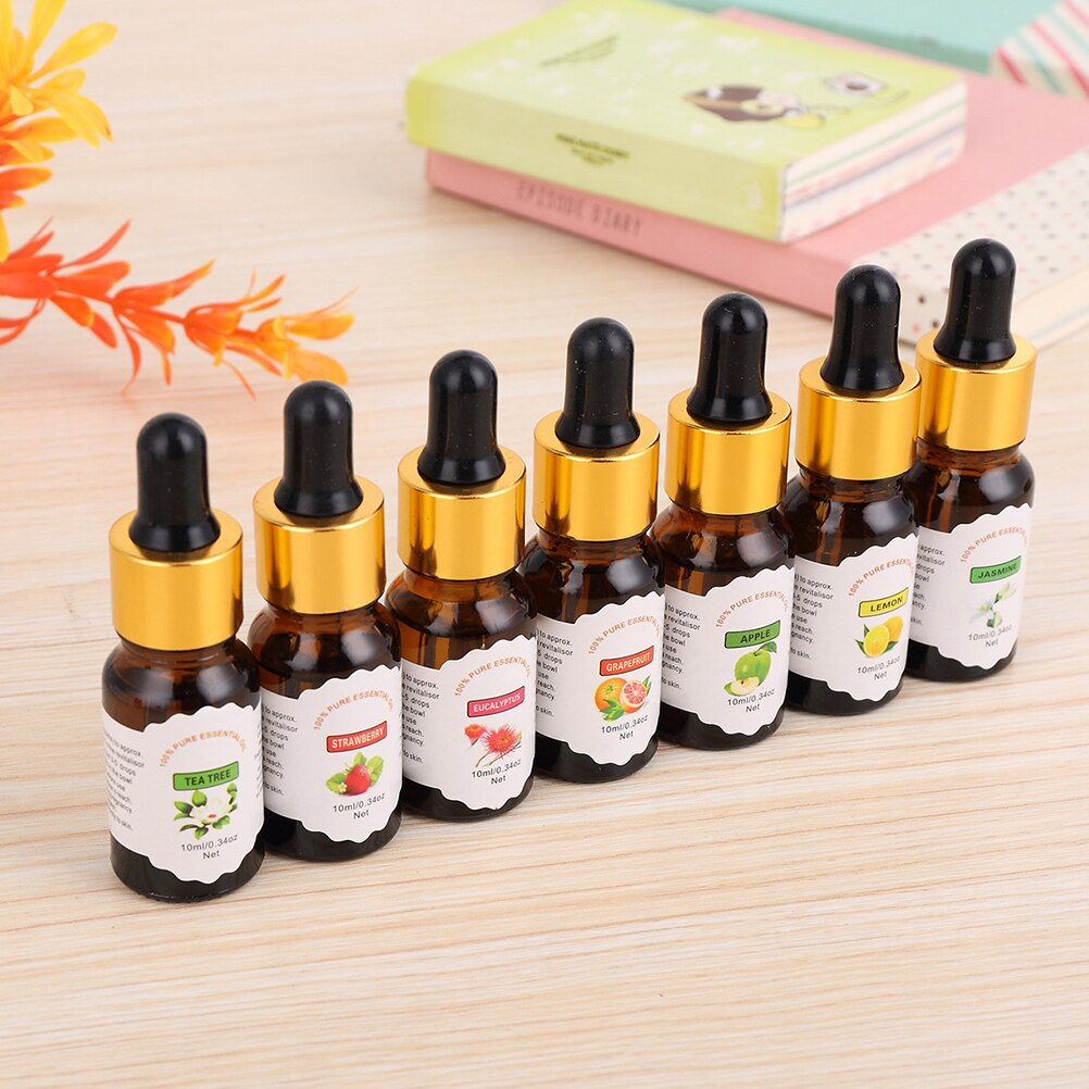 Humidificador Soluble en agua de aceite puro para aromaterapia, 1 unidad, 10ml, con cuentagotas, para purificador de aire doméstico del coche