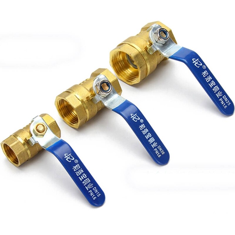 Full Port Brass Ball Tap Lead-Free Female Threaded NPT Connector 1/4" 3/8" 1/2" 3/4" 1" 1-1/4" 1-1/2"