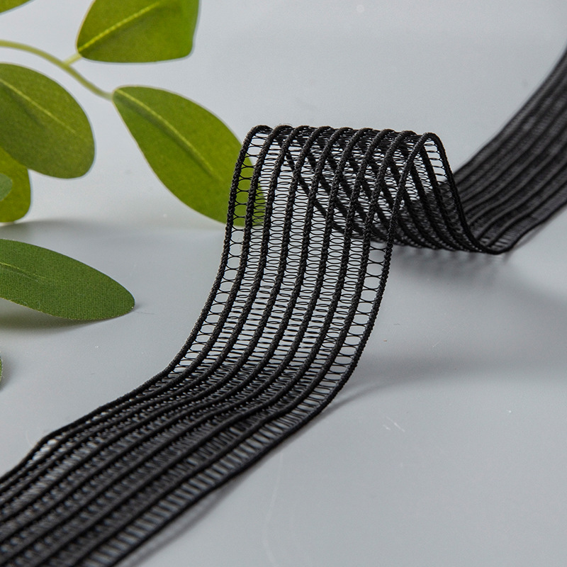 5 Meters Sewing Stretching Elastic Band 40mm Width Black Lace Elastic Ribbon Waist Belt Underwear Garment DIY Accessories: black