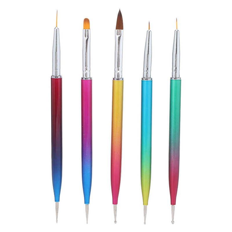 Nail Brushes Double Ended Nail Art Painting Brushes Set for Home for Nail Learners for Salons for Nail Experts