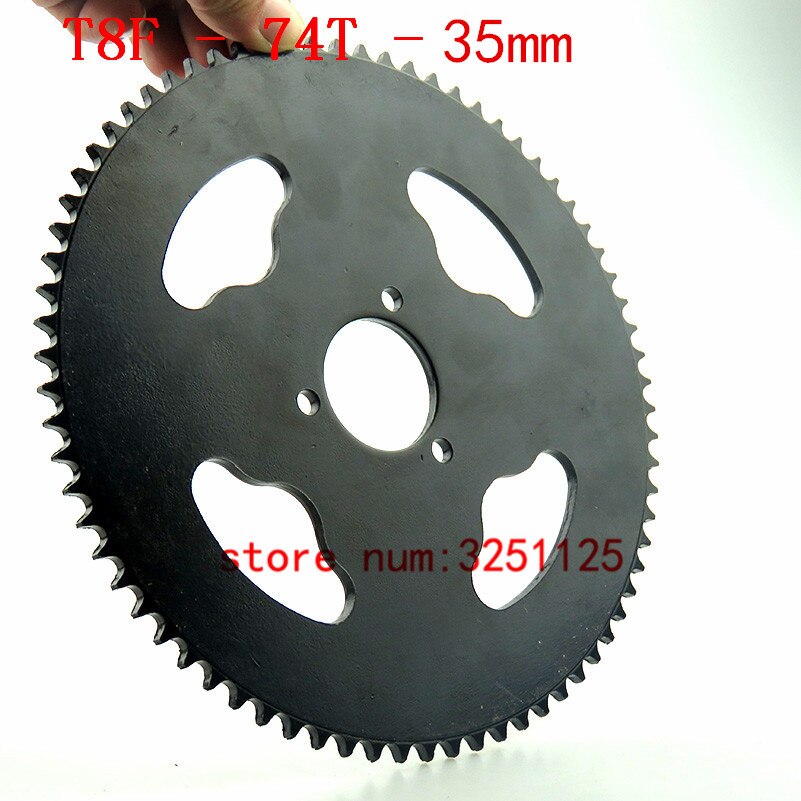T8F 74 Tooth 74T 35MM Rear chain Sprocket Mini Moto ATV Quad Dirt Pit Pocket Bike Cross 47cc 49cc drive system Parts
