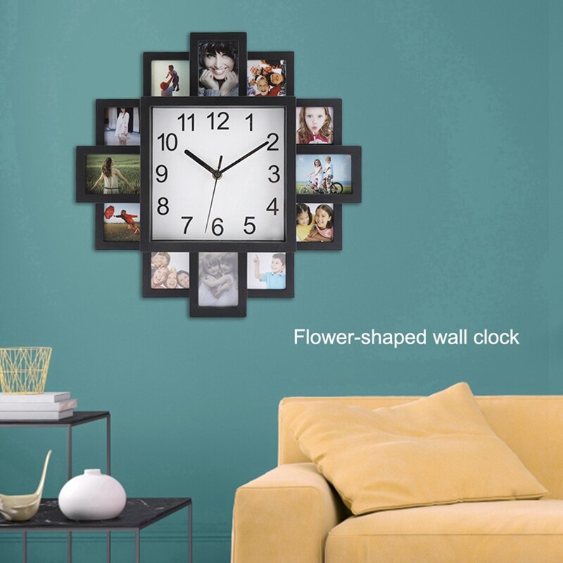 Fotolijst wandklok diy modern design kunst foto klok woonkamer huisdecoratie horloge
