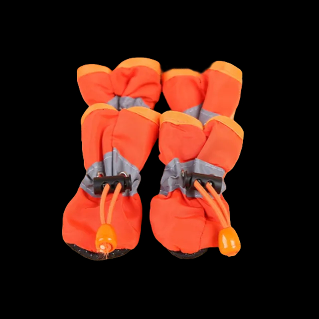 Chaussures imperméables pour animaux de compagnie, bottes de pluie anti-brûlure, chaussures pour chiens, chihuahua, petits chats, chiots et chiens, 4 pièces par ensemble: XS / Bleu marine