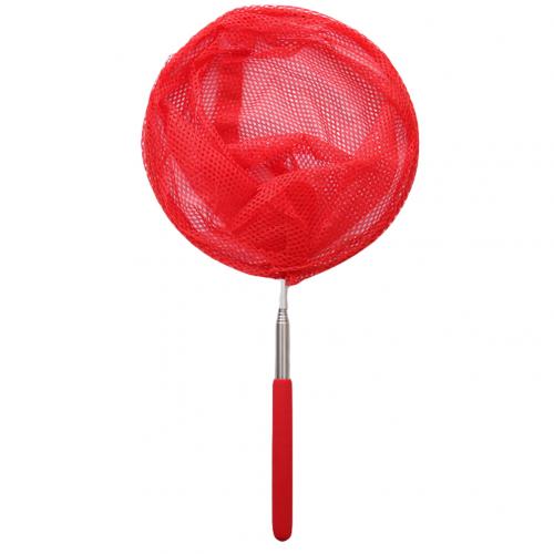 Telescopic Catching Bugs Butterfly Mesh Net with Anti Slip Grip Fishing Toy for catching Insect Colorful Fishing Toys: Red